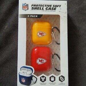 Kansas city chiefs airpod case 2 pack.